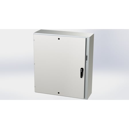 Saginaw Control & Engineering 3 Point Latch Electrical Enclosures, 42 in H, 12 in D, 37.38 in W, NEMA 3R, 4, 4X, 12, 13 SCE-42XEL3712SSLP